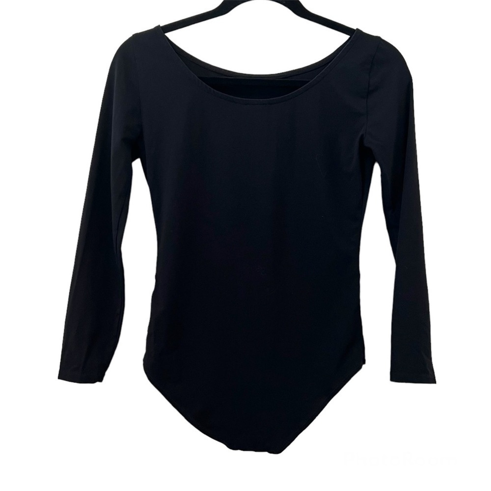 J. Crew Black Long Sleeve Bodysuit